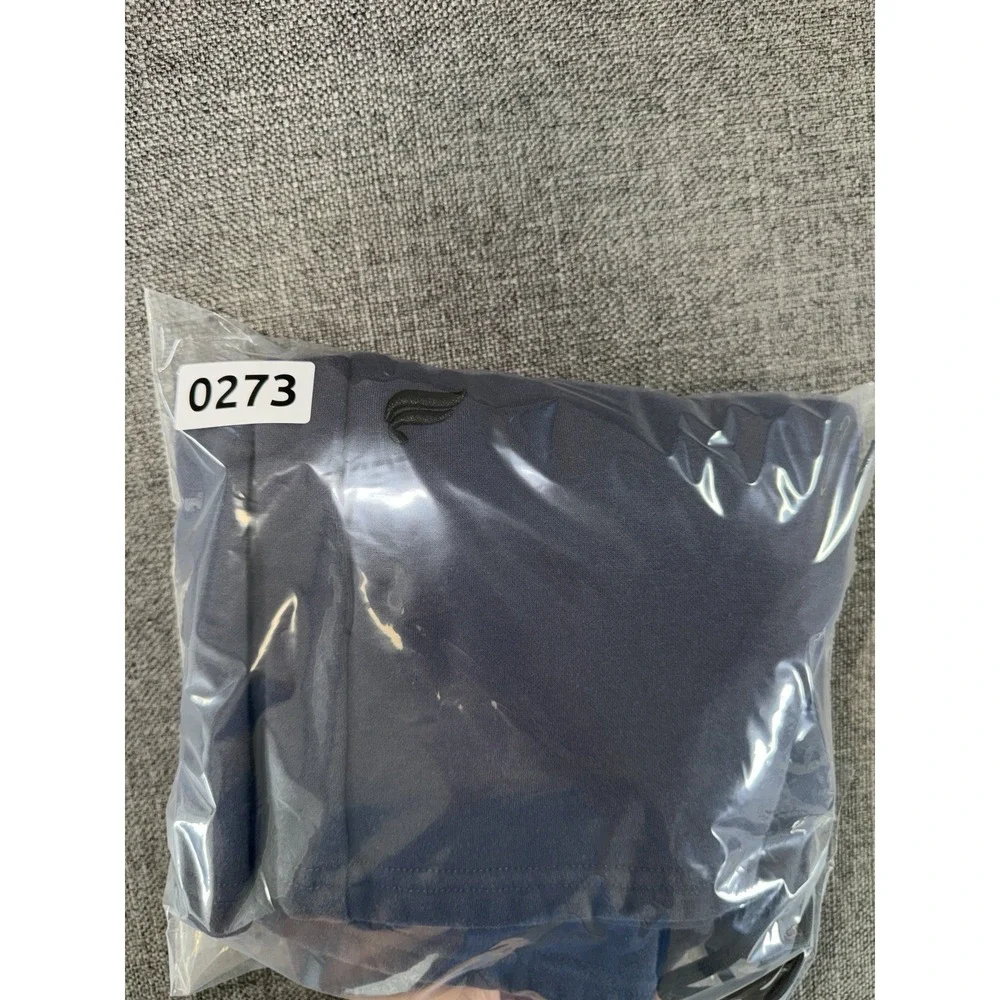 Fabletics Men's Navy Fleece Athletic Shorts Size M Zip Pocket Drawstring